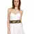 Anekaant Black & Gold Embellished Canvas Belt