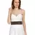 Anekaant Black & Gold Embellished Canvas Belt