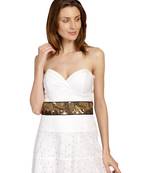 Anekaant Black & Antique Embellished Canvas Belt