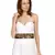 Anekaant Black & Antique Embellished Canvas Belt