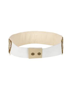 Anekaant Nude & Gold Embellished Belt 4