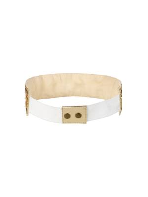 Anekaant Nude & Gold Embellished Belt 4