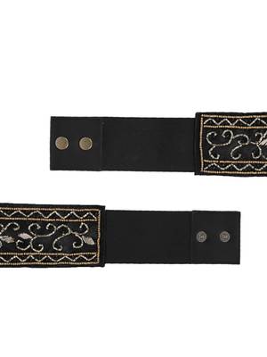 Black & Gold Embellished Belt 5