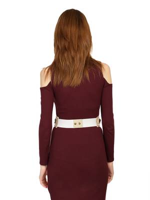 Cream & Multi Embellished Belt 2