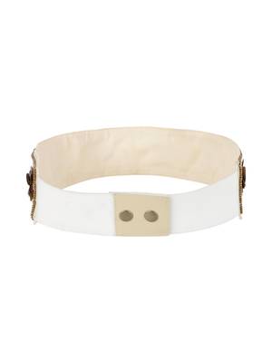 Cream & Multi Embellished Belt 4