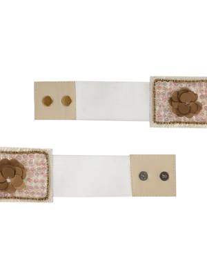 Cream & Multi Embellished Belt 5