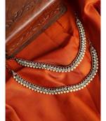 Traditional Gold Plated Kundan Pearl Bridal Wear Anklet