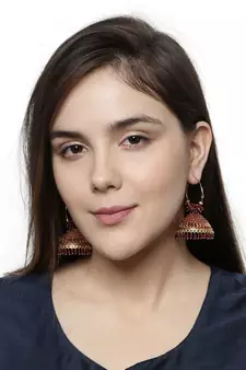 Maroon & Gold Plated Enamelled Dome Shaped Jhumkas