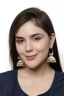 White & Gold Plated Enamelled Dome Shaped Jhumkas