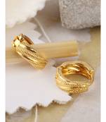 Designer Gold Plated Daily Use Small Balli Earring Onesize Gold