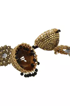 Designer Gold plated Enamelled Traditional Partywear Jhumki
