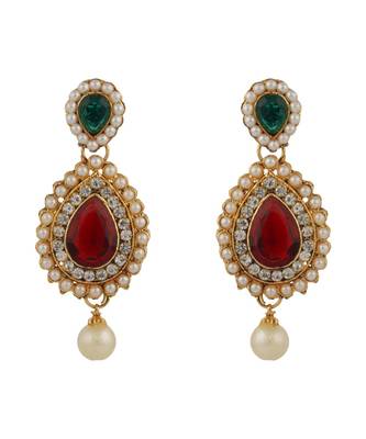 Traditional Party Wear Stone Studded Gold Plated Jewellery Set With Maangtika 4