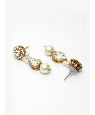 Traditional Pearl And stone Light Weight Party Wear Choker set 6