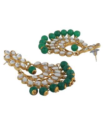 Gold Plated Traditional Kundan Ethnic Choker Necklace With Earring Maangtika 7