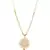 Designer Gold Plated Pearl And Stone Studded Sun Pendant Style Necklace