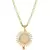 Designer Gold Plated Pearl And Stone Studded Sun Pendant Style Necklace