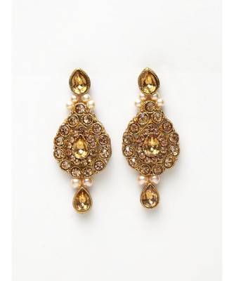 Trendy Gold Plated Jadau Jewellery Set For Women And Girls Onesize Gold 5
