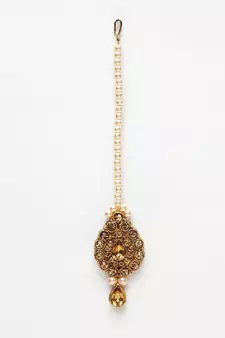 Trendy Gold Plated Jadau Jewellery Set For Women And Girls Onesize Gold