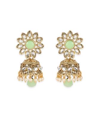 Traditional Gold Plated Pearl Kundan Rani Haar With Earring And Maangtika 7