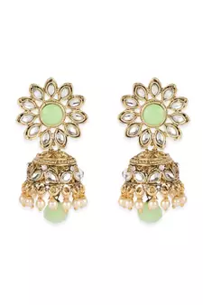 Traditional Gold Plated Pearl Kundan Rani Haar With Earring And Maangtika