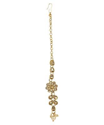 Traditional Gold Plated Kundan And Pearl Choker 6