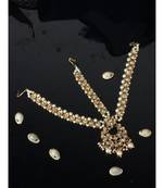 Designer Gold Plated Stone Studded Party Wear Maathapatti