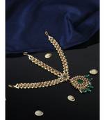 Designer Gold Plated Stone Studded Party Wear Maathapatti