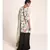 Printed Art Crepe Kurta with Art Crepe Palazzo and Art Georgette Dupatta for Women