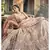 Rodeo Dust pink Swarovski, Thread & Zari embroidered with cut work Georgette semi stitched Wedding lehenga