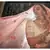 Off-white Thread embroidered georgette semi stitched Wedding lehenga