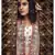 Off-white 4 Sequins and Thread embroidered organza semi stitched Wedding & Party lehenga