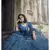 Blue embroidered art silk semi stitched Wedding & Party lehenga