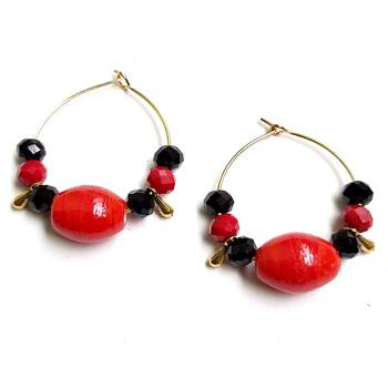 Black crystal hoops 1
