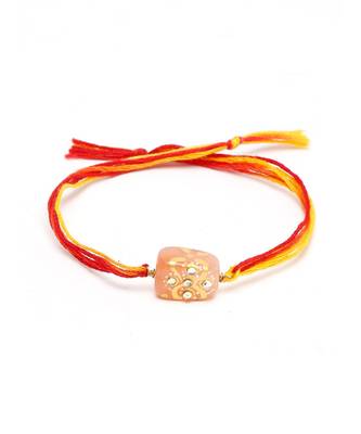 gold Kundan Rakhi Gift Box 5