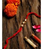 gold Kundan Rakhi Gift Box