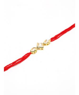 gold Kundan Rakhi Gift Box 4