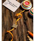 gold Kundan Rakhi Gift Box