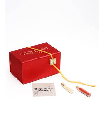 gold Kundan Rakhi Gift Box 2