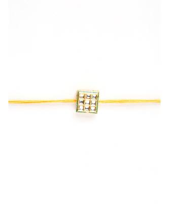 gold Kundan Rakhi Gift Box 3