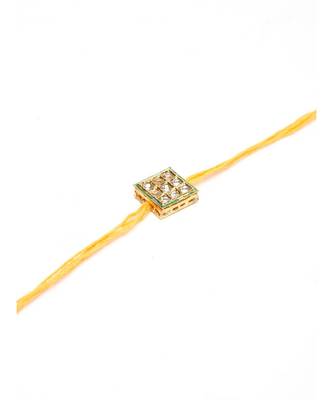 gold Kundan Rakhi Gift Box 4