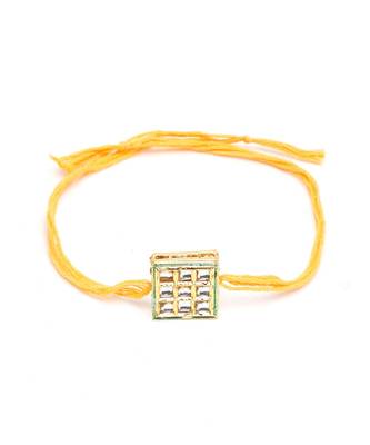 gold Kundan Rakhi Gift Box 5
