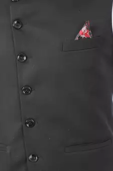 Black plain cotton kurta-pajama