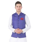 Purple plain cotton kurta-pajama