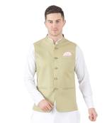 Green plain cotton kurta-pajama