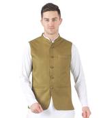 Green plain cotton kurta-pajama