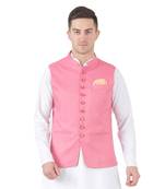 Pink plain cotton kurta-pajama