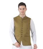 Green plain cotton kurta-pajama