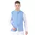 Blue plain cotton kurta-pajama