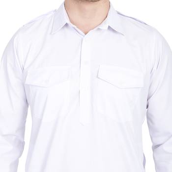 White plain cotton pathani-suits 5
