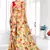 Yellow printed lycra saree with blouse